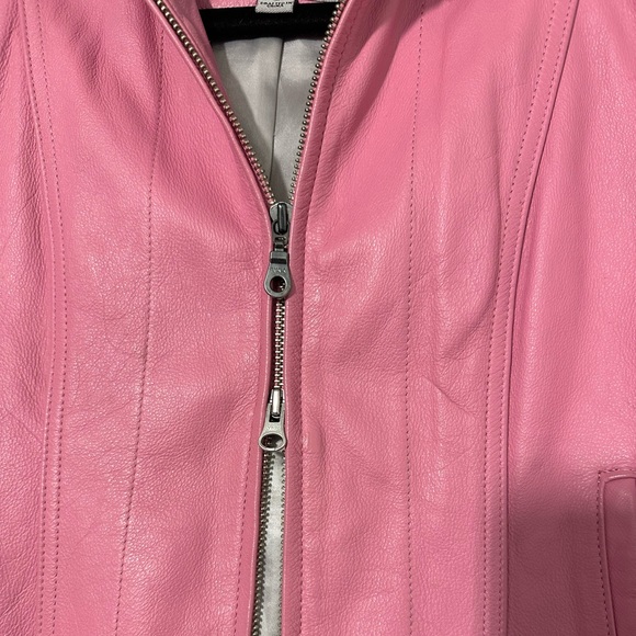 Pink Wilsons Leather Jacket and Skirt Set - Picture 7 of 11